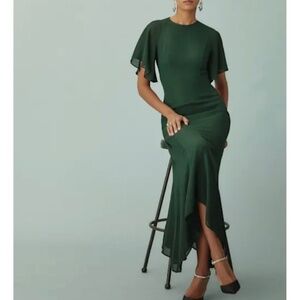 Reformation Carletta Dress Forest - Size 2